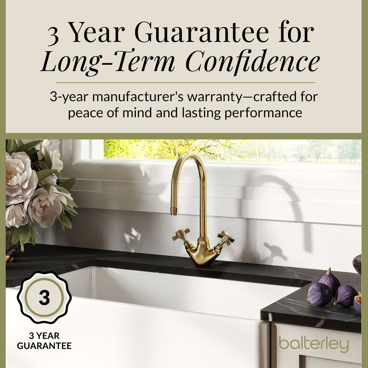 Traditional Mono Mixer Kitchen Tap - Multiple Handle and Finish Options Available