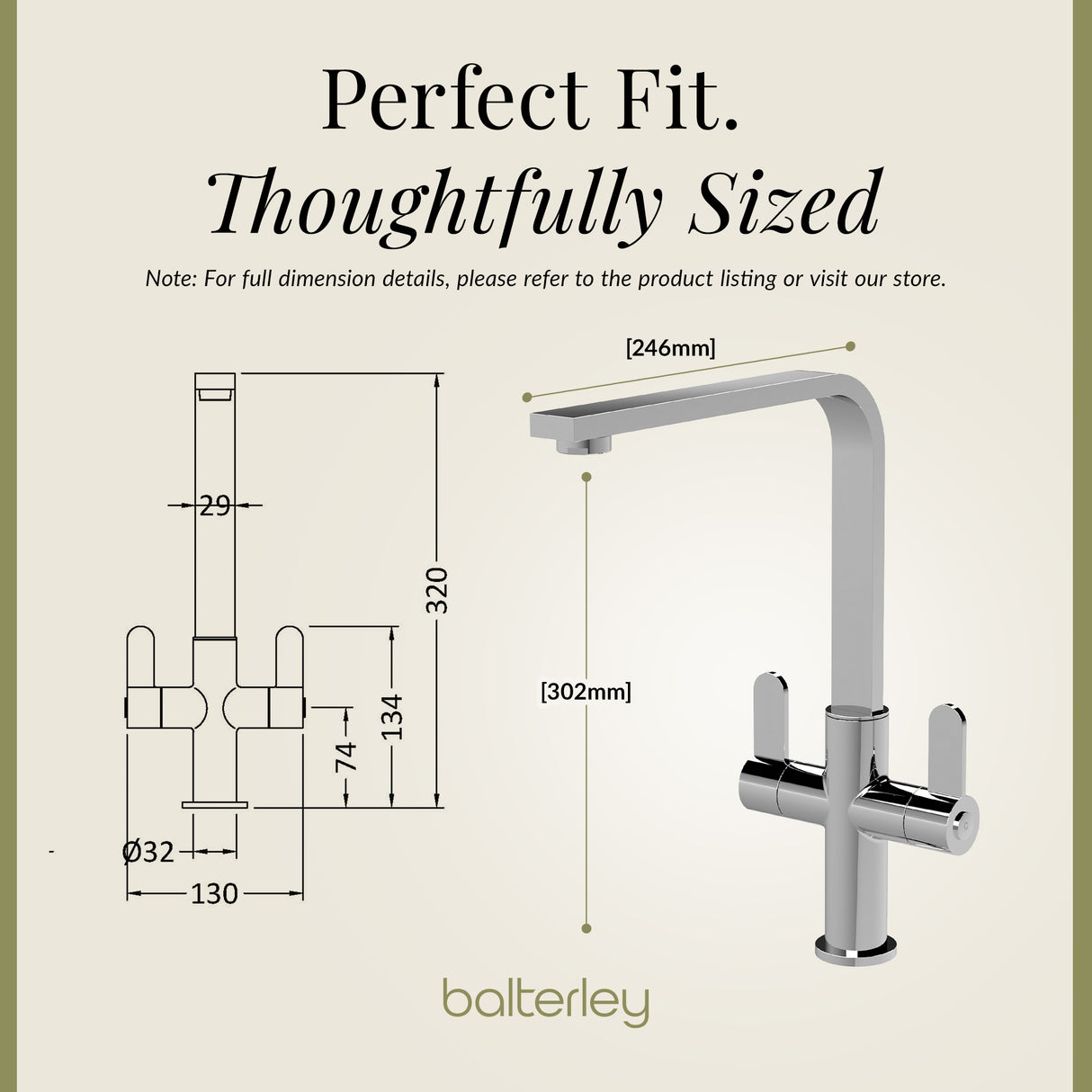 Chara Kitchen Mono Mixer Tap - Multiple Lever and Finishes Available
