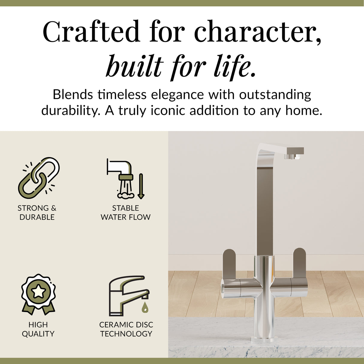 Chara Kitchen Mono Mixer Tap - Multiple Lever and Finishes Available