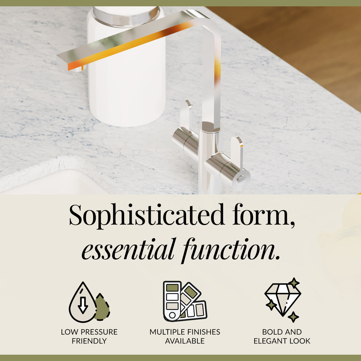 Chara Kitchen Mono Mixer Tap - Multiple Lever and Finishes Available