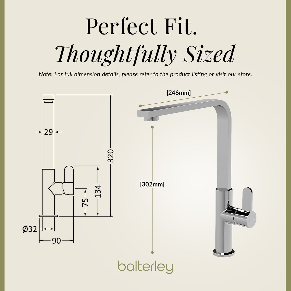 Chara Kitchen Mono Mixer Tap - Multiple Lever and Finishes Available