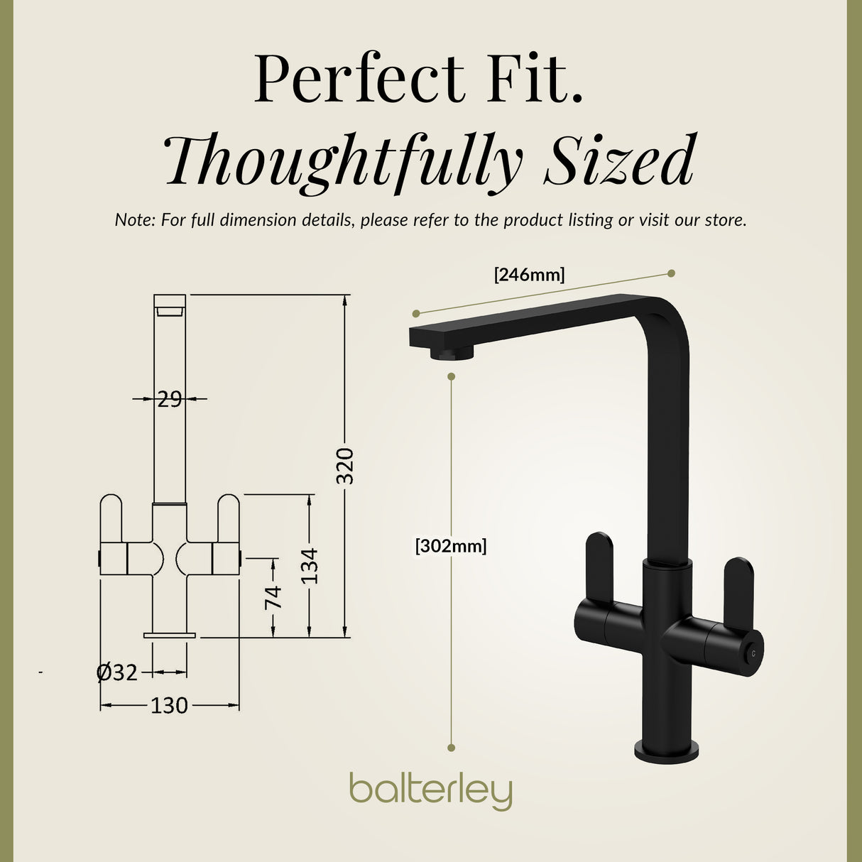 Chara Kitchen Mono Mixer Tap - Multiple Lever and Finishes Available