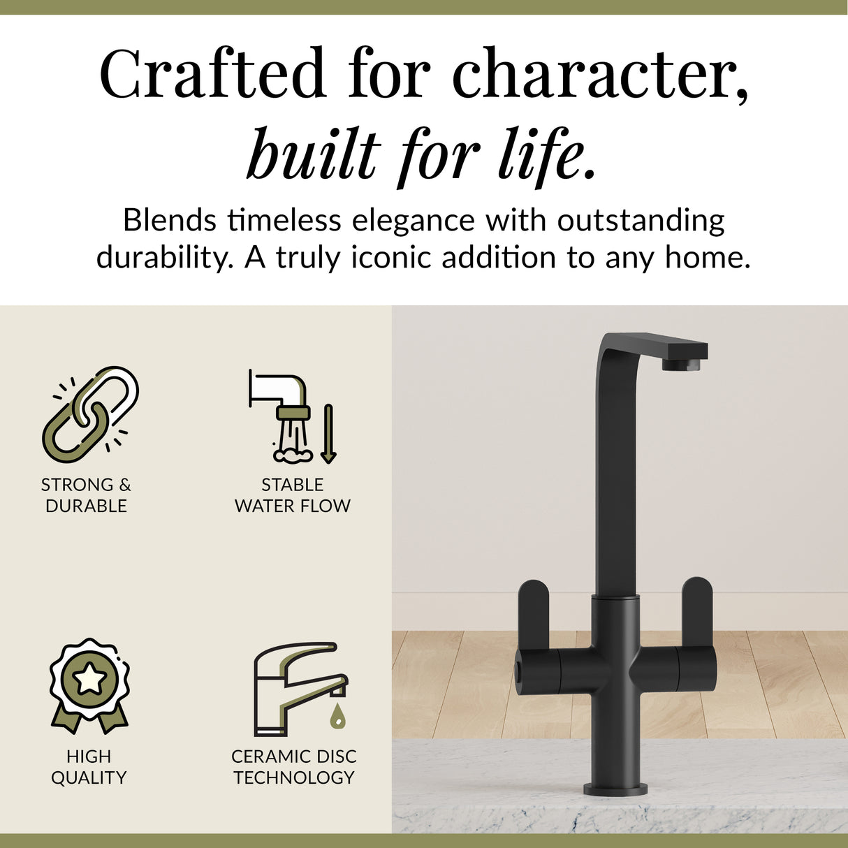 Chara Kitchen Mono Mixer Tap - Multiple Lever and Finishes Available