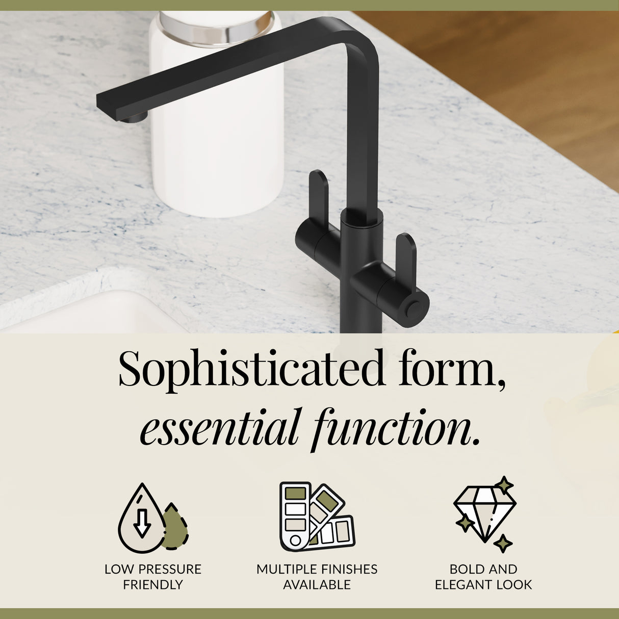 Chara Kitchen Mono Mixer Tap - Multiple Lever and Finishes Available