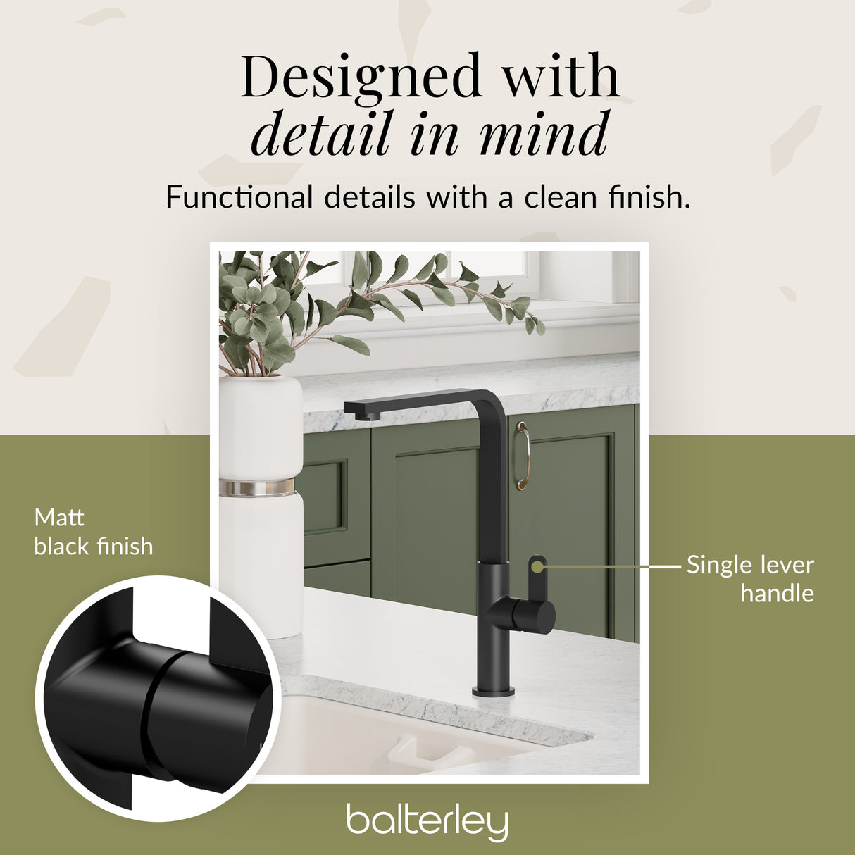 Chara Kitchen Mono Mixer Tap - Multiple Lever and Finishes Available