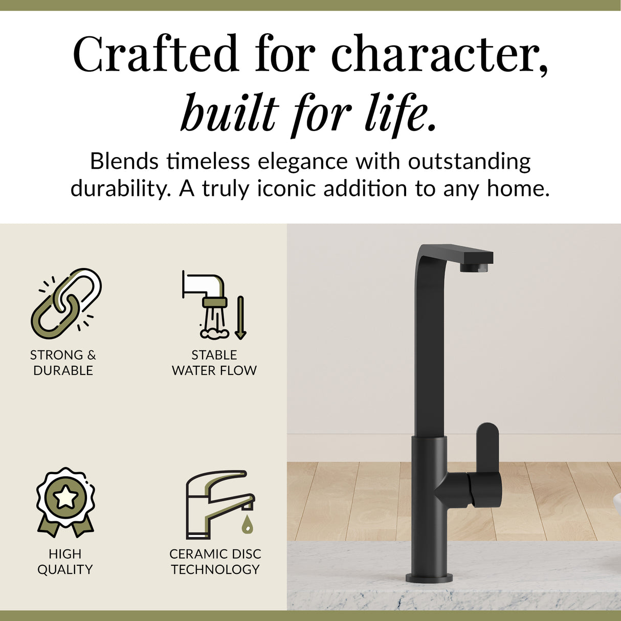 Chara Kitchen Mono Mixer Tap - Multiple Lever and Finishes Available