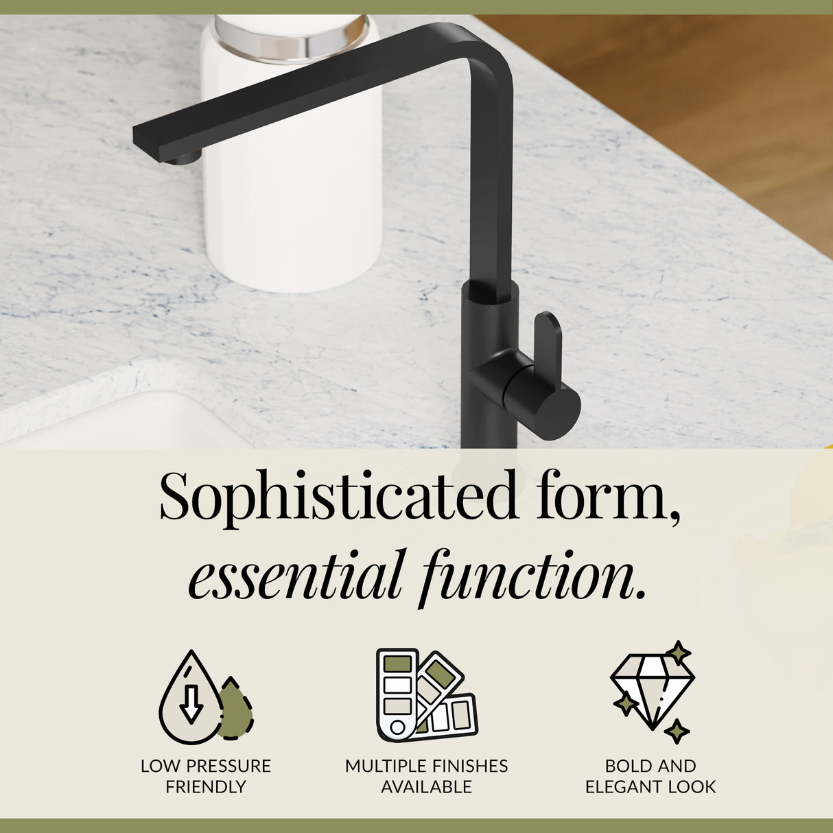 Chara Kitchen Mono Mixer Tap - Multiple Lever and Finishes Available