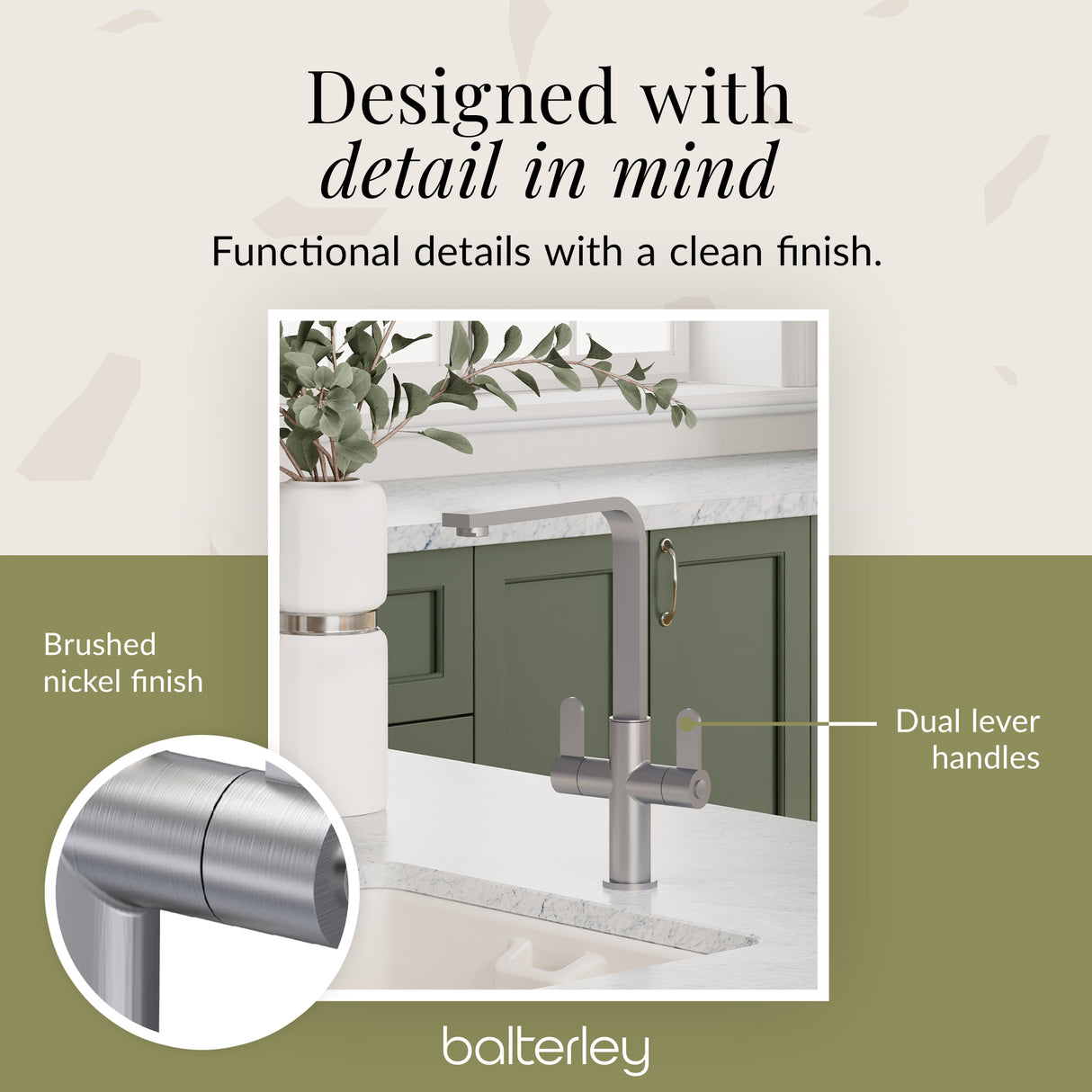 Chara Kitchen Mono Mixer Tap - Multiple Lever and Finishes Available