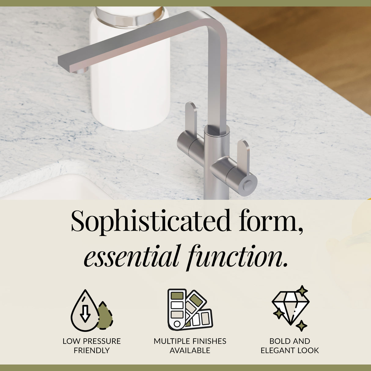 Chara Kitchen Mono Mixer Tap - Multiple Lever and Finishes Available