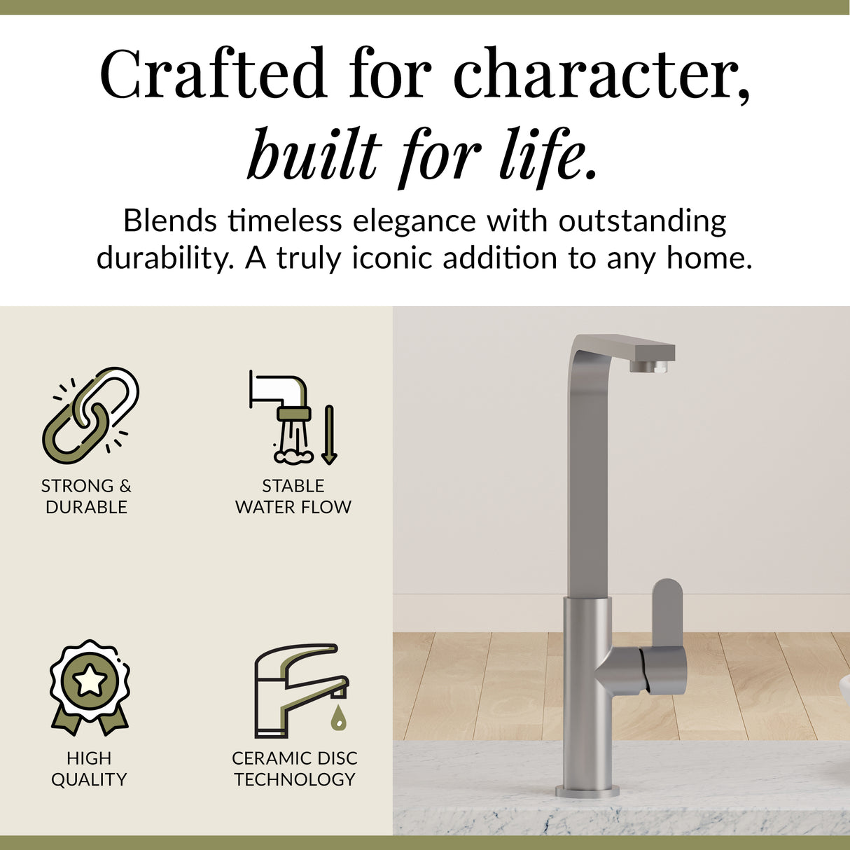 Chara Kitchen Mono Mixer Tap - Multiple Lever and Finishes Available