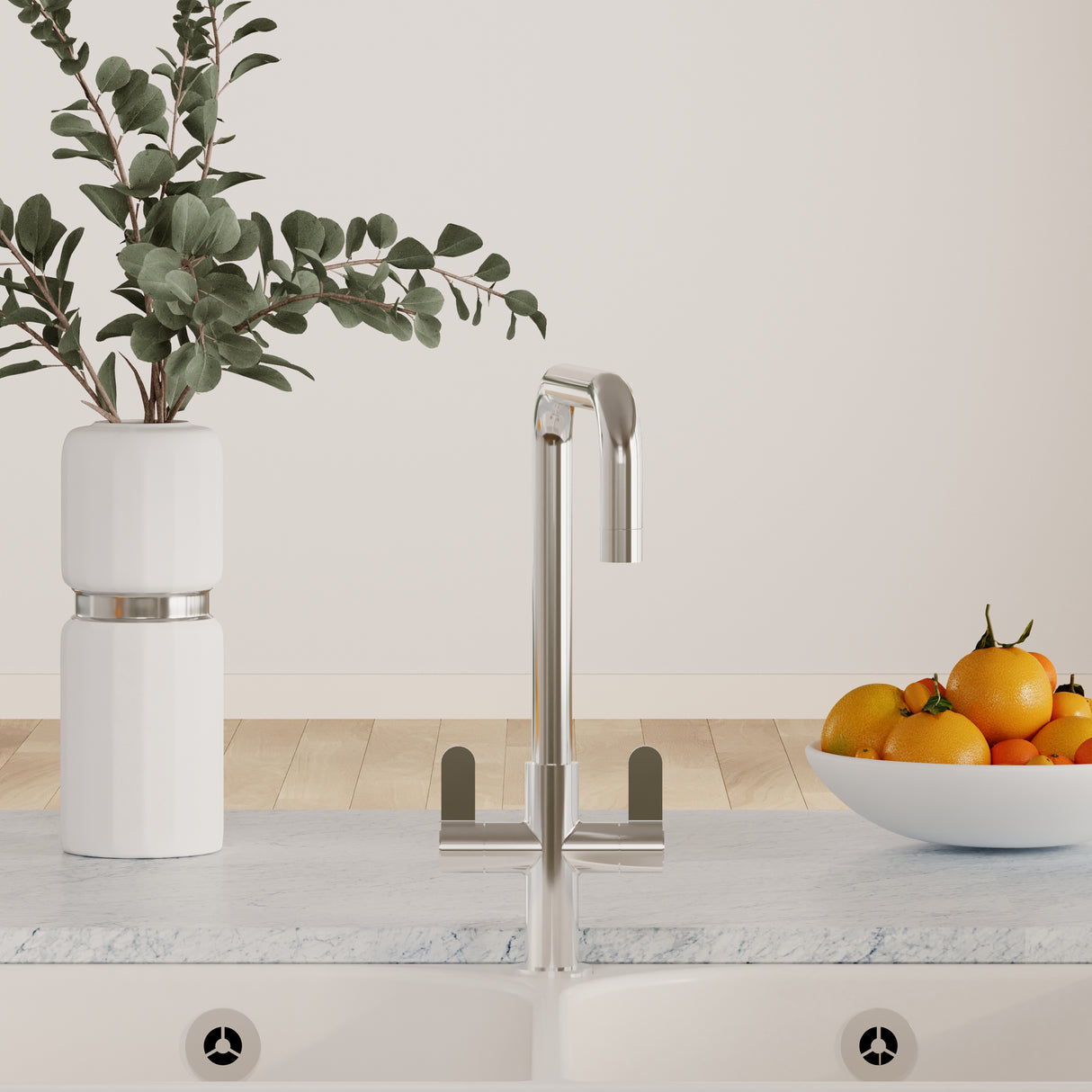 Kuma Kitchen Mono Mixer Tap - Multiple Handles and Finishes Available