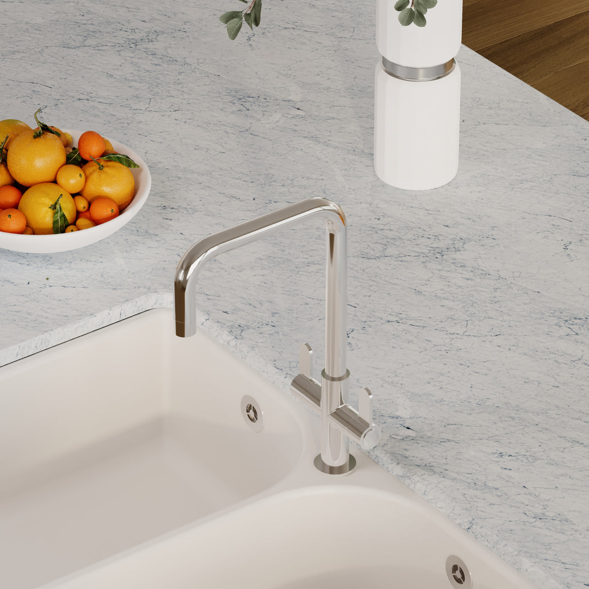 Kuma Kitchen Mono Mixer Tap - Multiple Handles and Finishes Available