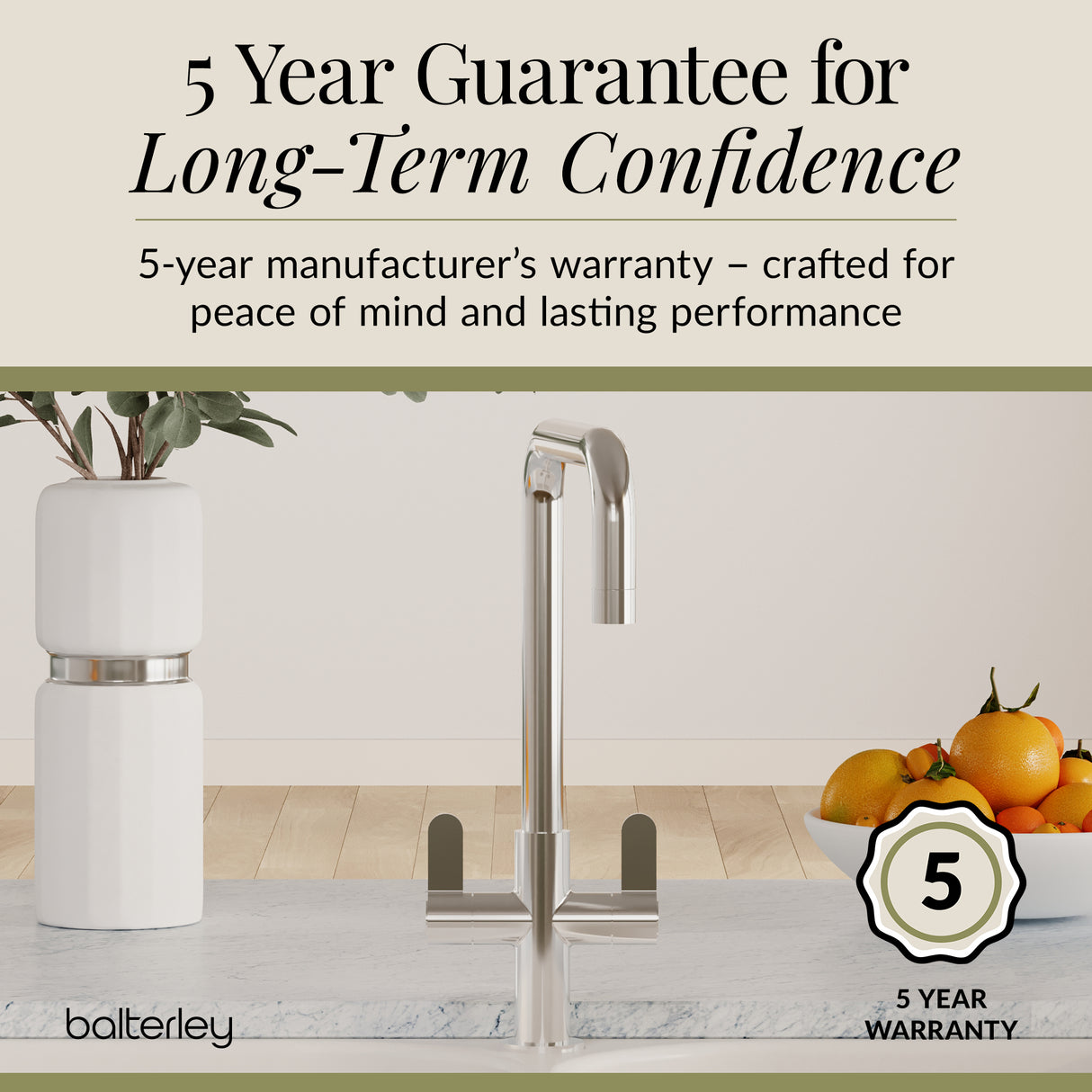 Kuma Kitchen Mono Mixer Tap - Multiple Handles and Finishes Available