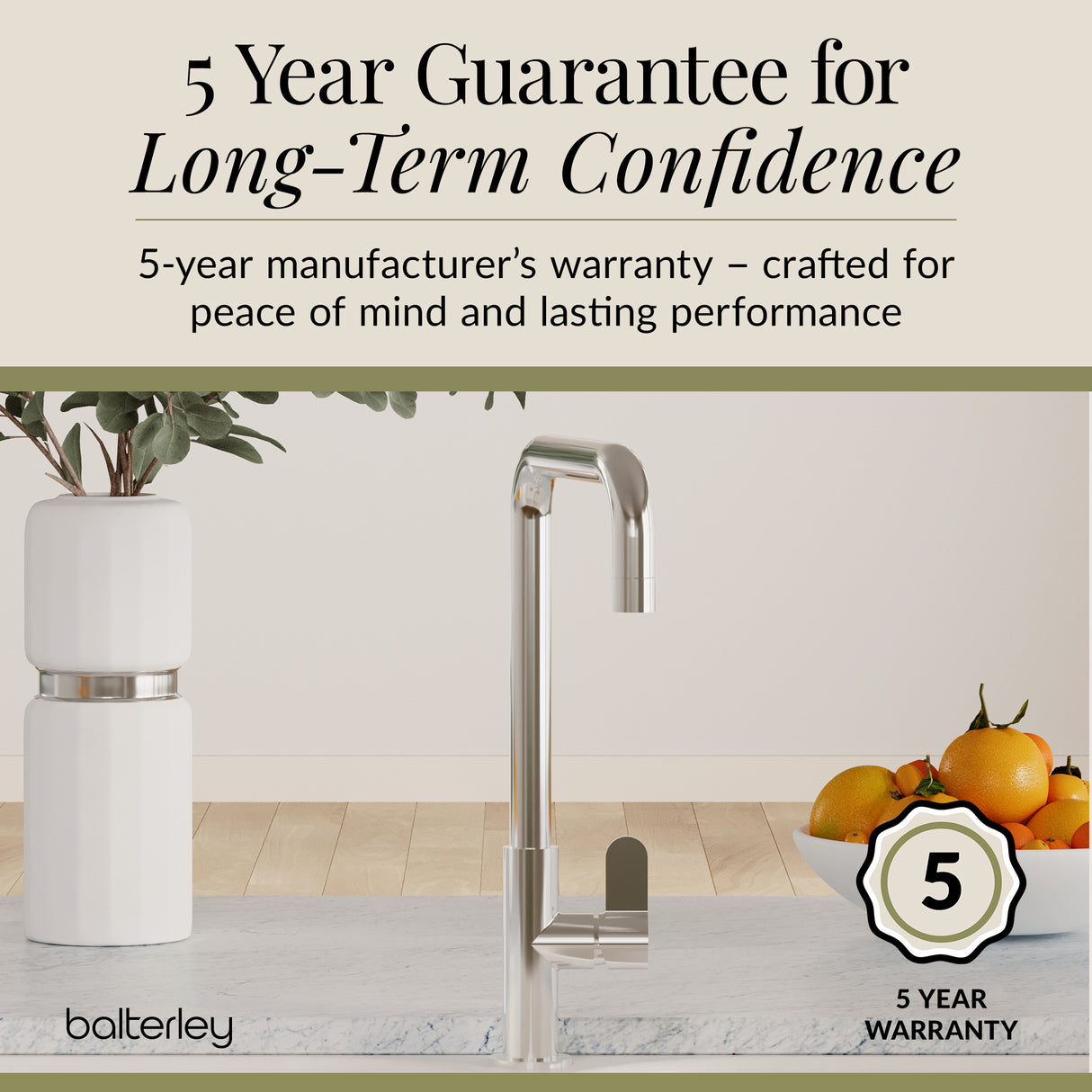 Kuma Kitchen Mono Mixer Tap - Multiple Handles and Finishes Available