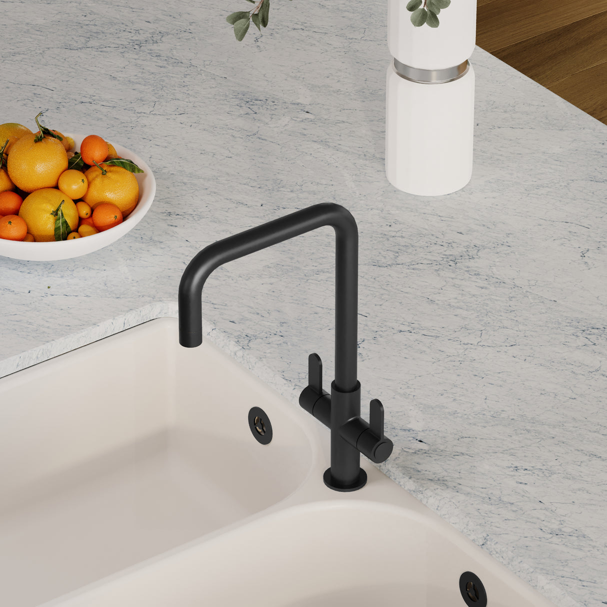 Kuma Kitchen Mono Mixer Tap - Multiple Handles and Finishes Available