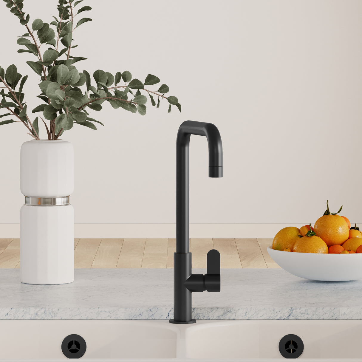 Kuma Kitchen Mono Mixer Tap - Multiple Handles and Finishes Available