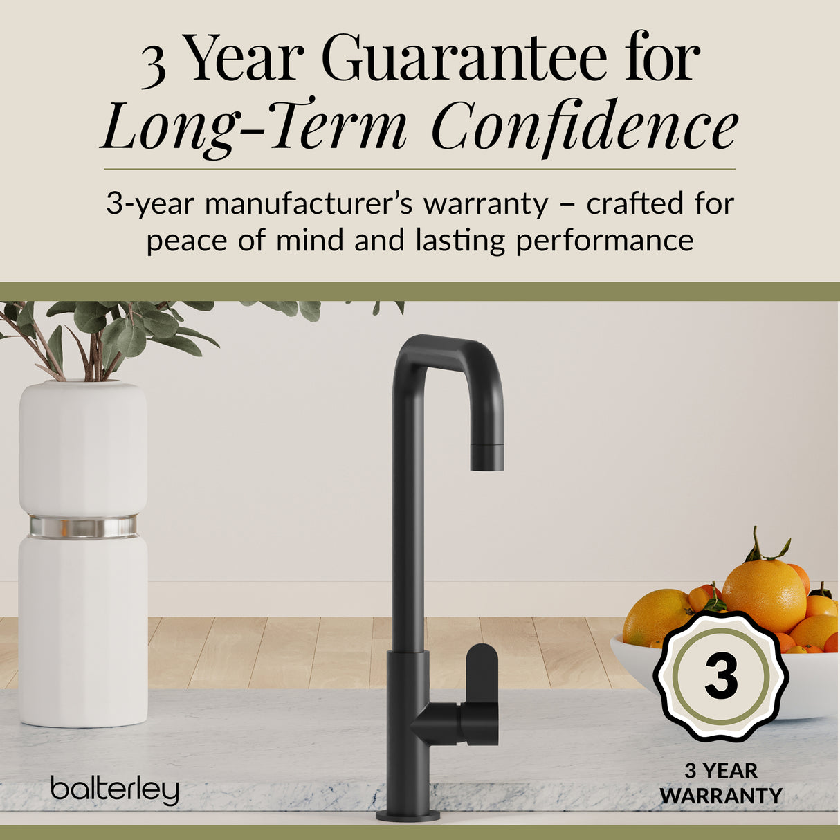 Kuma Kitchen Mono Mixer Tap - Multiple Handles and Finishes Available