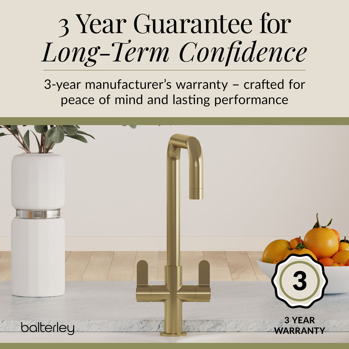 Kuma Kitchen Mono Mixer Tap - Multiple Handles and Finishes Available