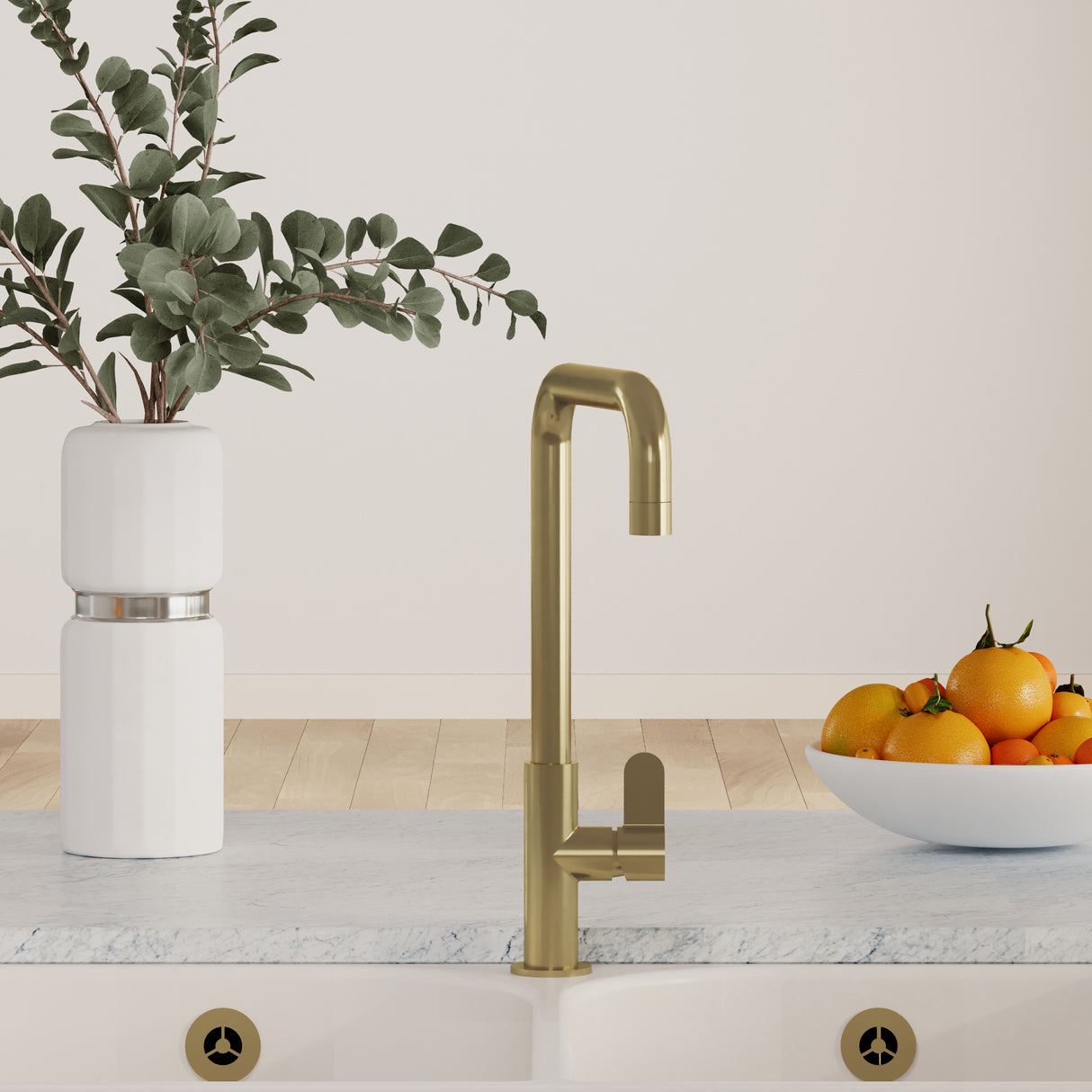 Kuma Kitchen Mono Mixer Tap - Multiple Handles and Finishes Available