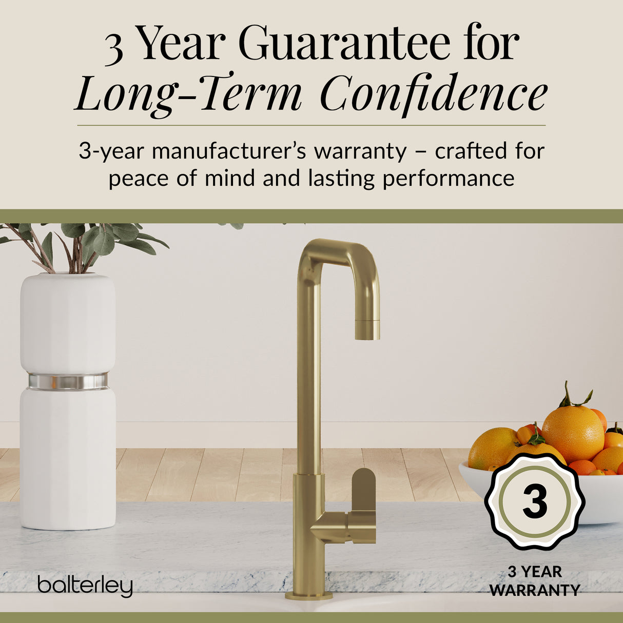 Kuma Kitchen Mono Mixer Tap - Multiple Handles and Finishes Available