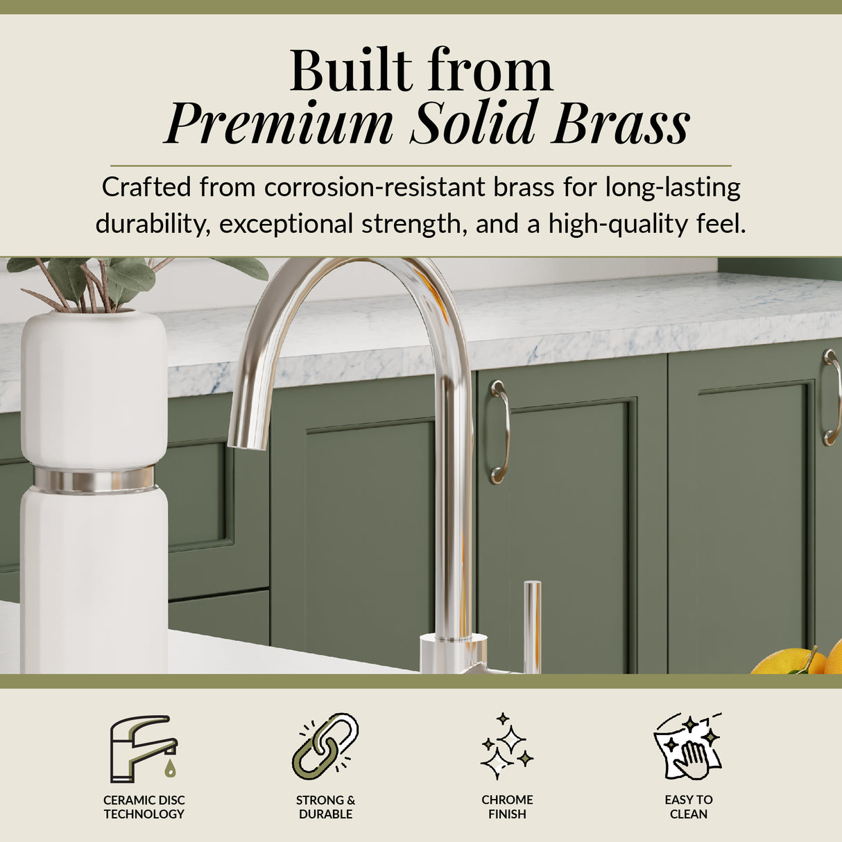 Lacerta Kitchen Mono Mixer Tap - Multiple Finish and Handle Options Available