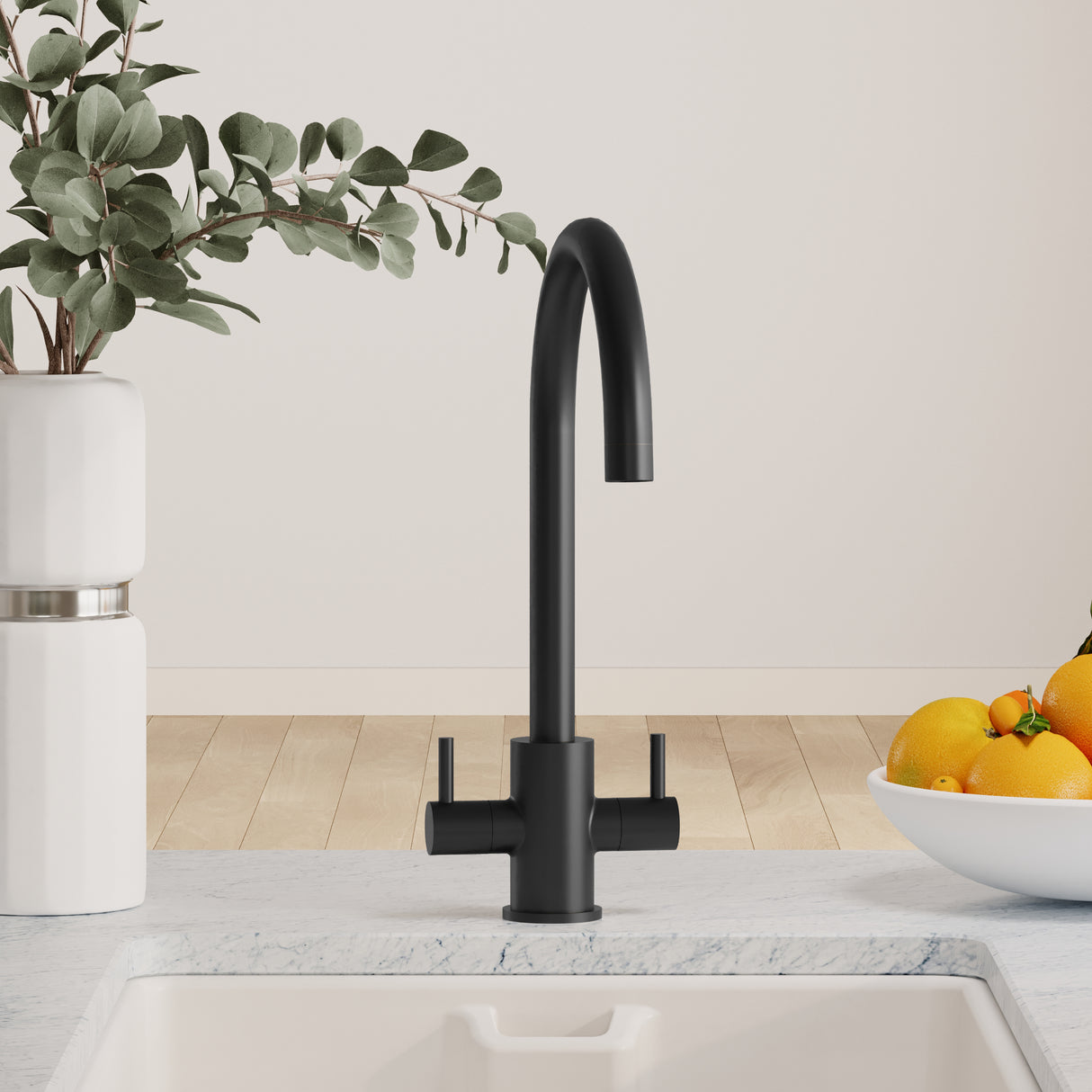 Lacerta Kitchen Mono Mixer Tap - Multiple Finish and Handle Options Available