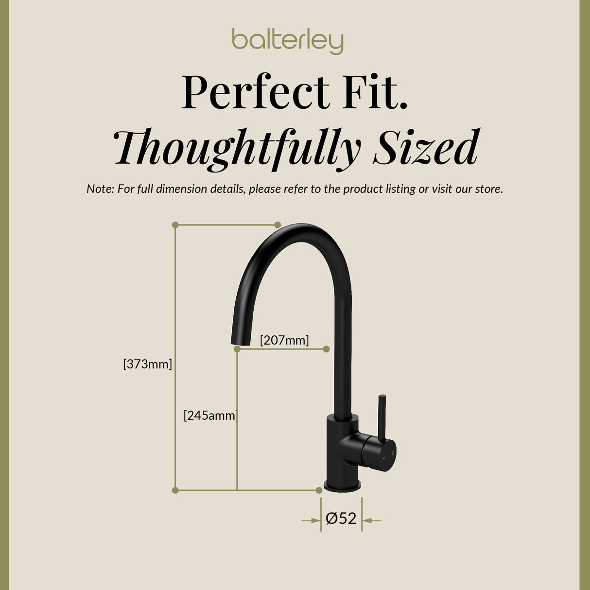 Lacerta Kitchen Mono Mixer Tap - Multiple Finish and Handle Options Available