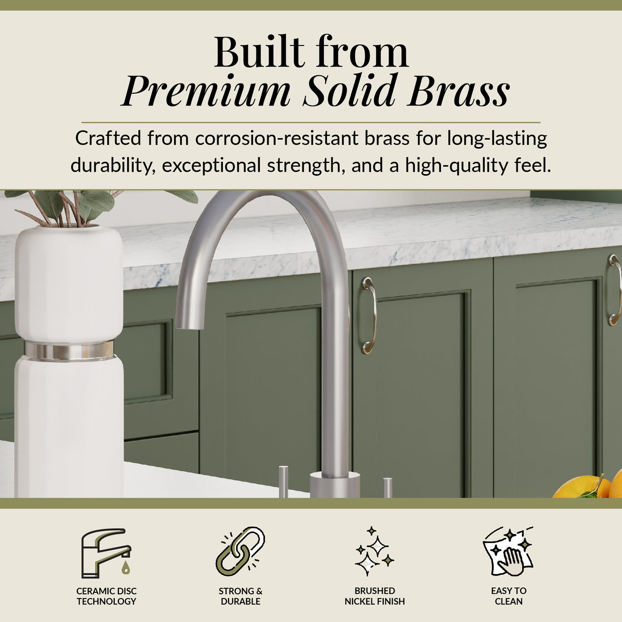 Lacerta Kitchen Mono Mixer Tap - Multiple Finish and Handle Options Available