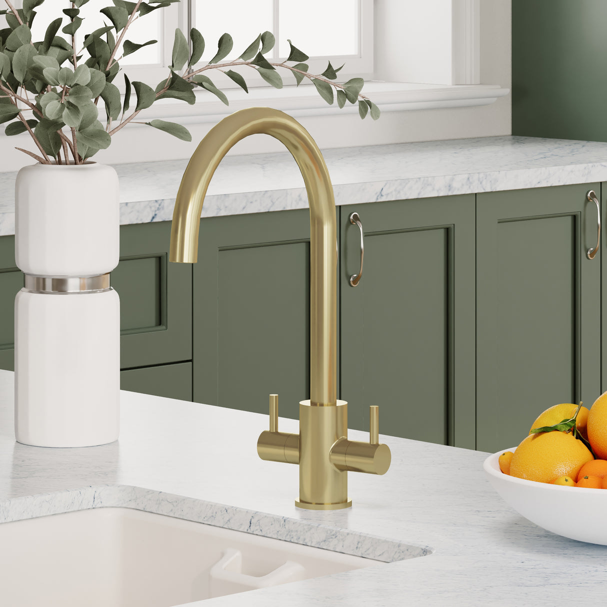 Lacerta Kitchen Mono Mixer Tap - Multiple Finish and Handle Options Available