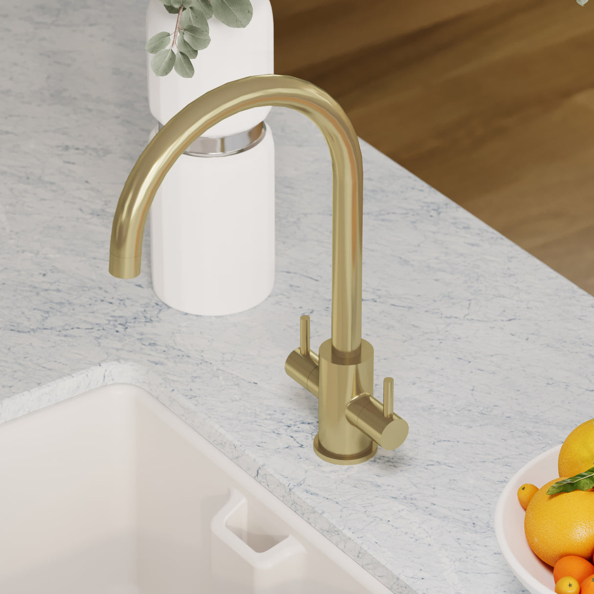 Lacerta Kitchen Mono Mixer Tap - Multiple Finish and Handle Options Available