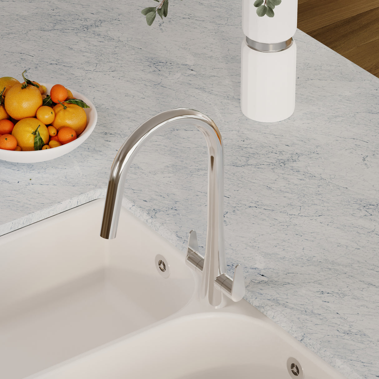 Kitchen Mono Mixer Tap - Multiple Finishes and Handle Options Available