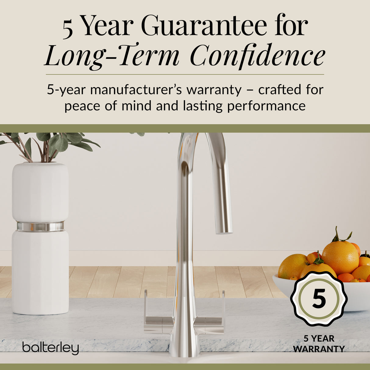 Kitchen Mono Mixer Tap - Multiple Finishes and Handle Options Available