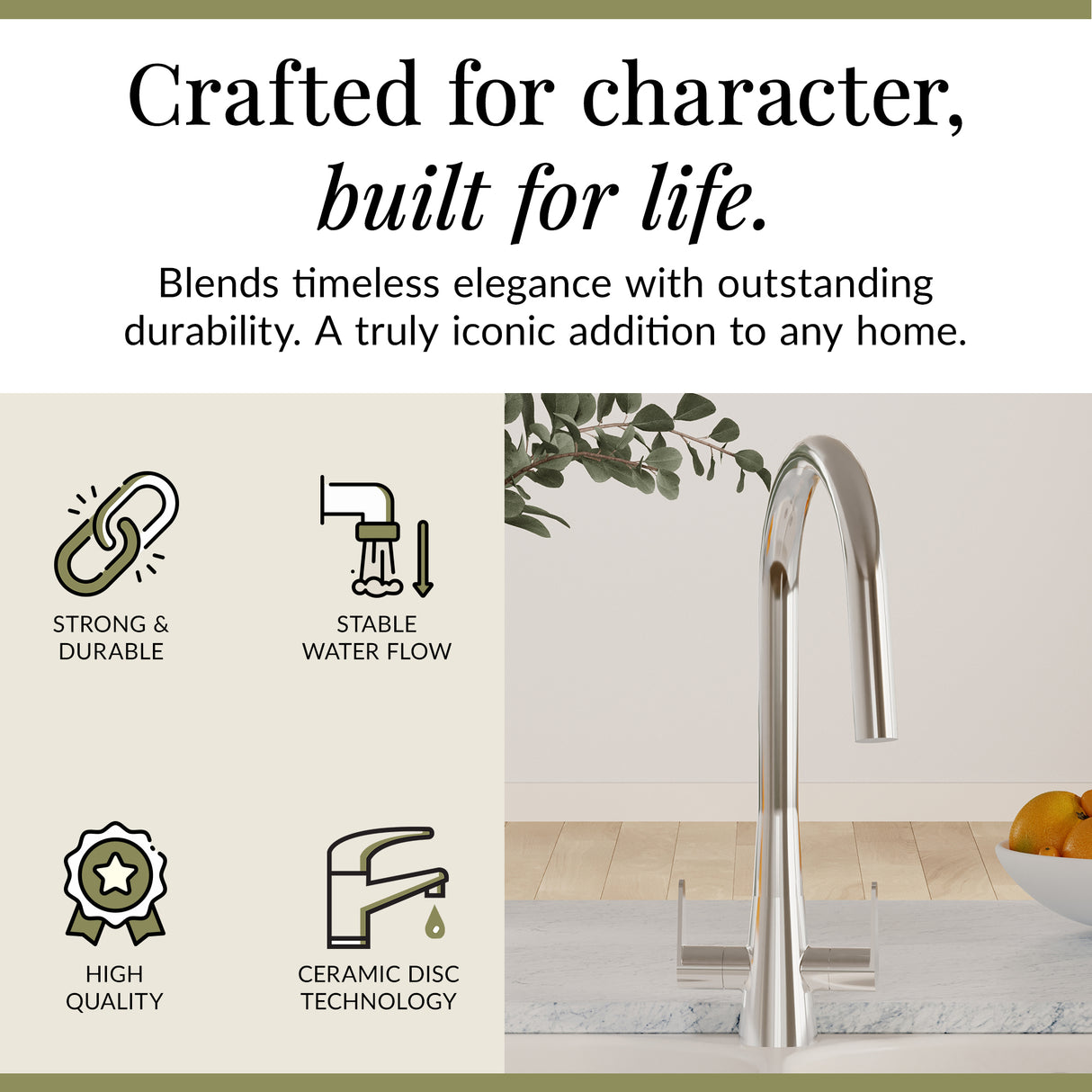 Kitchen Mono Mixer Tap - Multiple Finishes and Handle Options Available