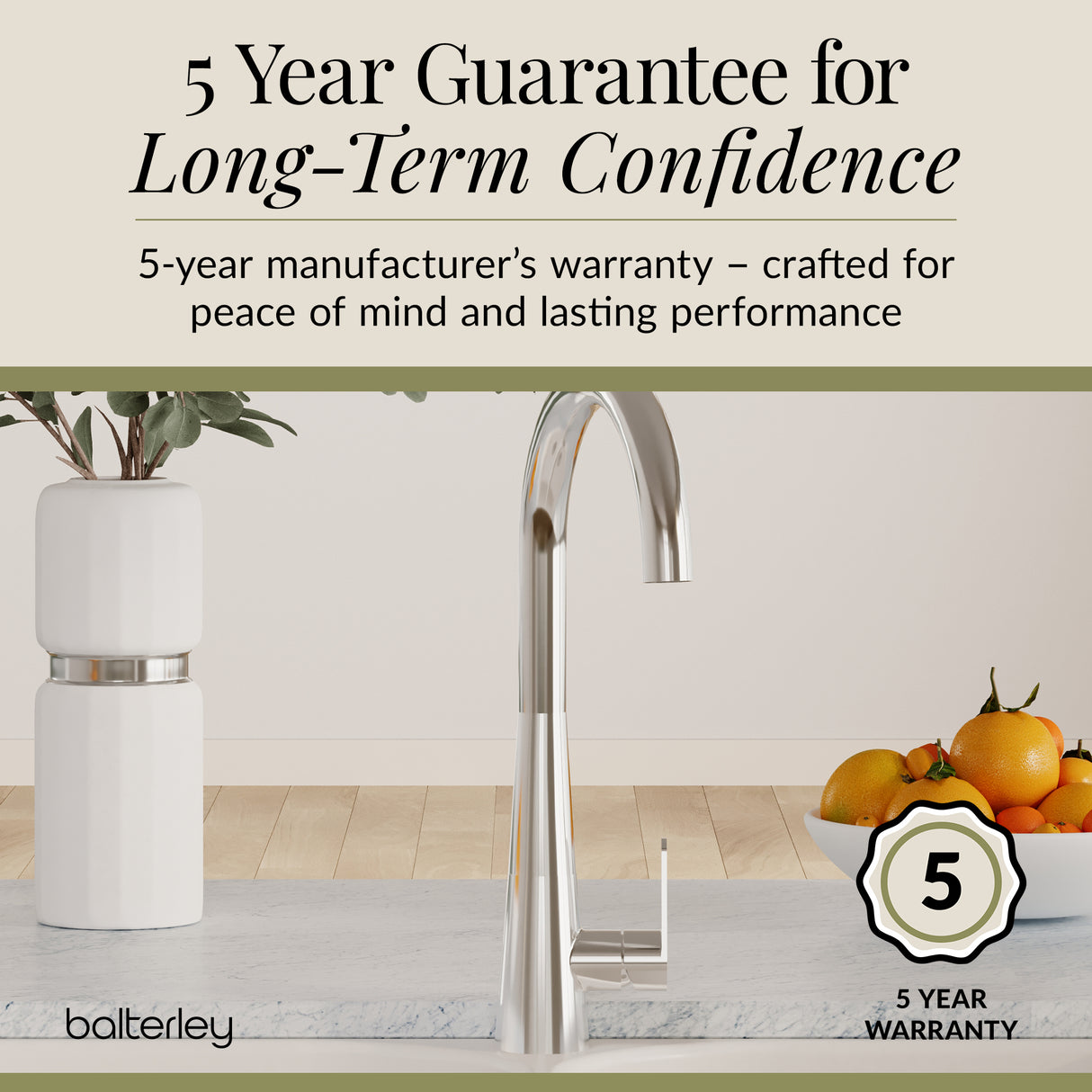 Kitchen Mono Mixer Tap - Multiple Finishes and Handle Options Available