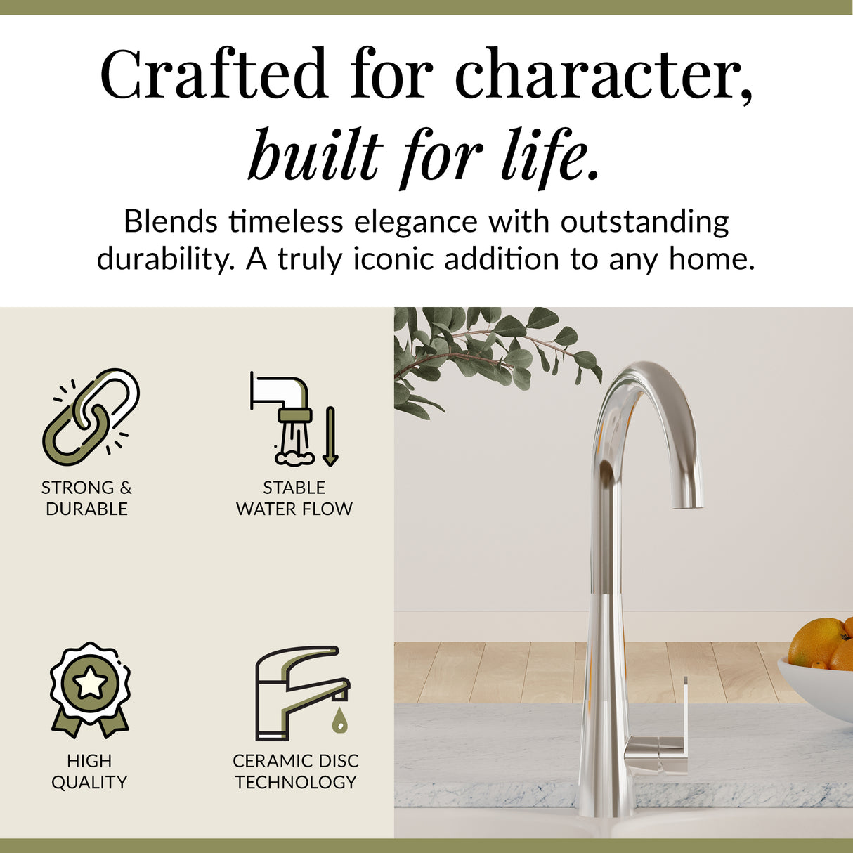 Kitchen Mono Mixer Tap - Multiple Finishes and Handle Options Available