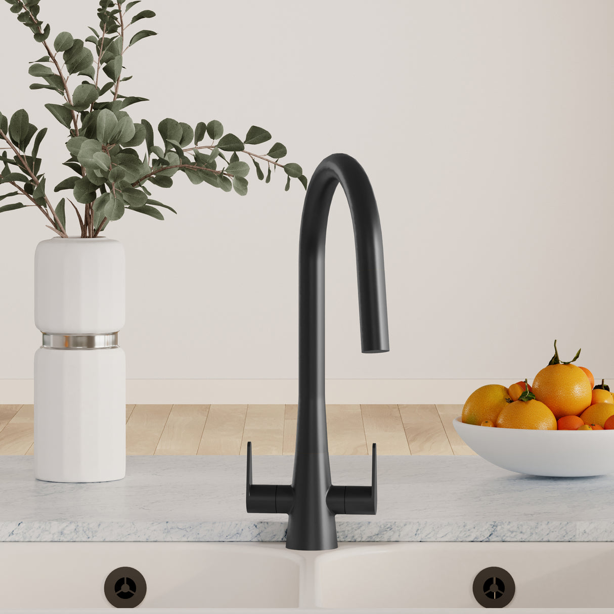 Kitchen Mono Mixer Tap - Multiple Finishes and Handle Options Available