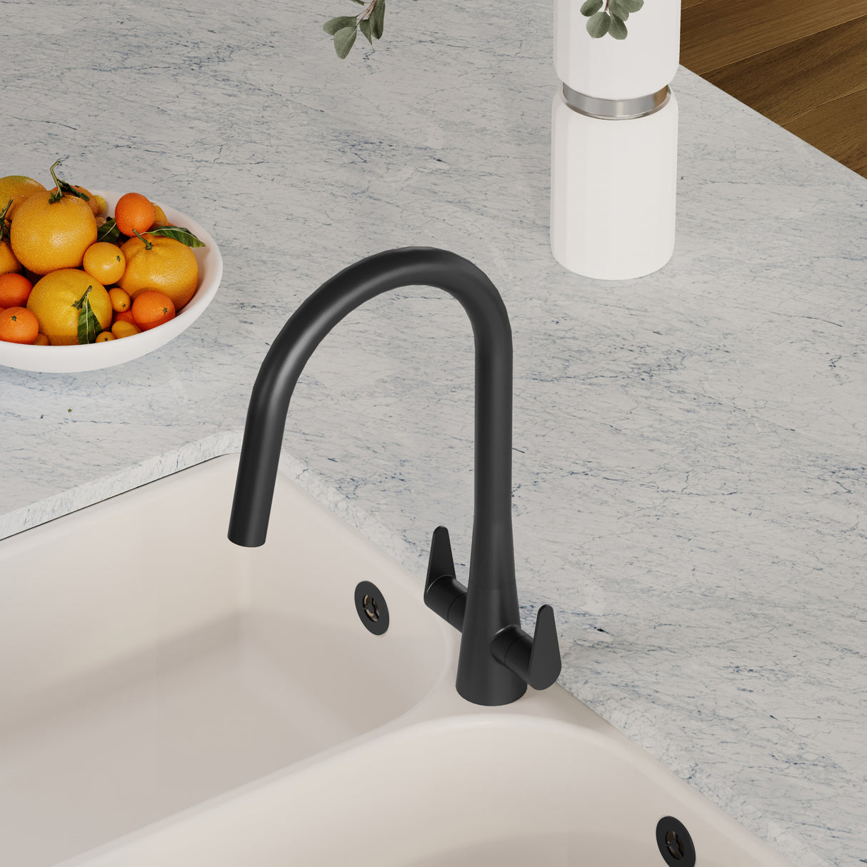 Kitchen Mono Mixer Tap - Multiple Finishes and Handle Options Available
