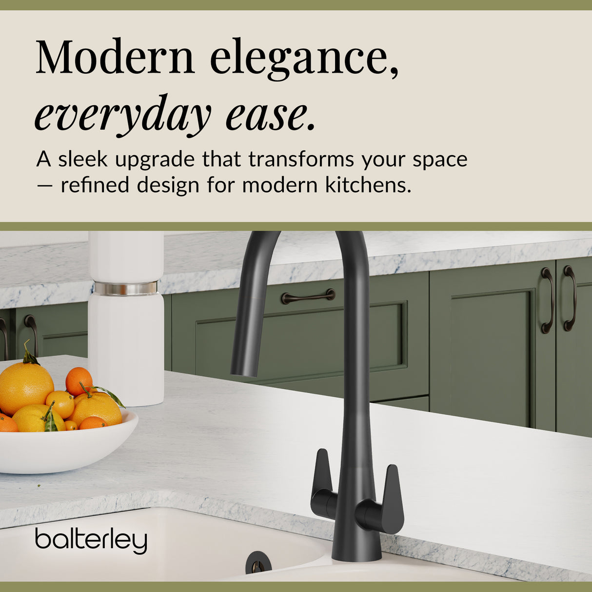 Kitchen Mono Mixer Tap - Multiple Finishes and Handle Options Available