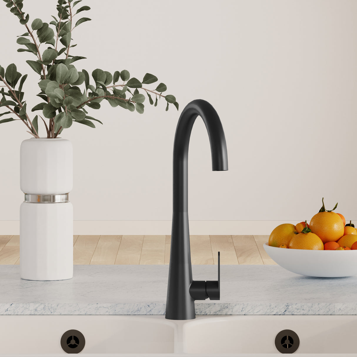 Kitchen Mono Mixer Tap - Multiple Finishes and Handle Options Available