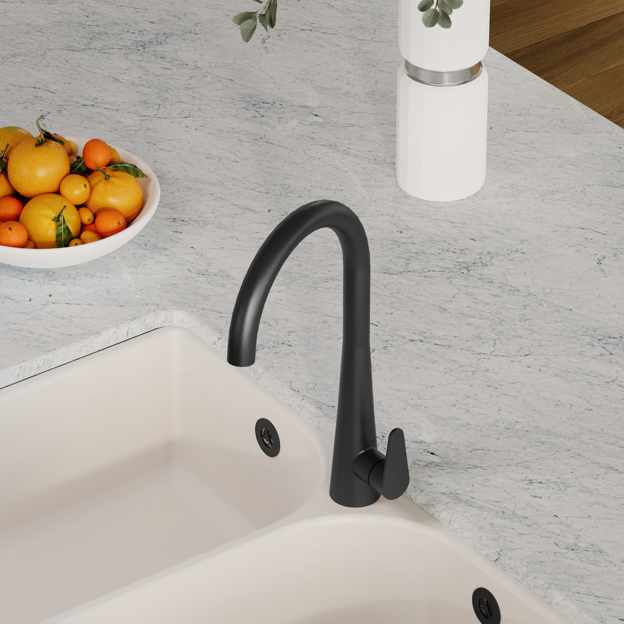Kitchen Mono Mixer Tap - Multiple Finishes and Handle Options Available