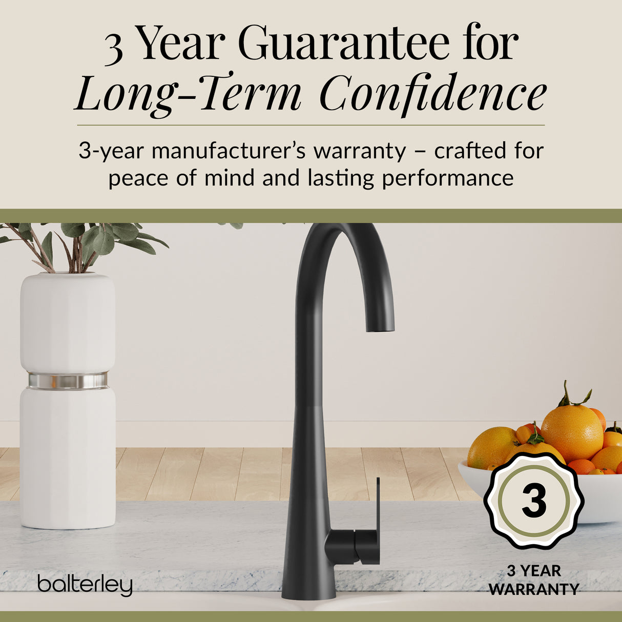 Kitchen Mono Mixer Tap - Multiple Finishes and Handle Options Available