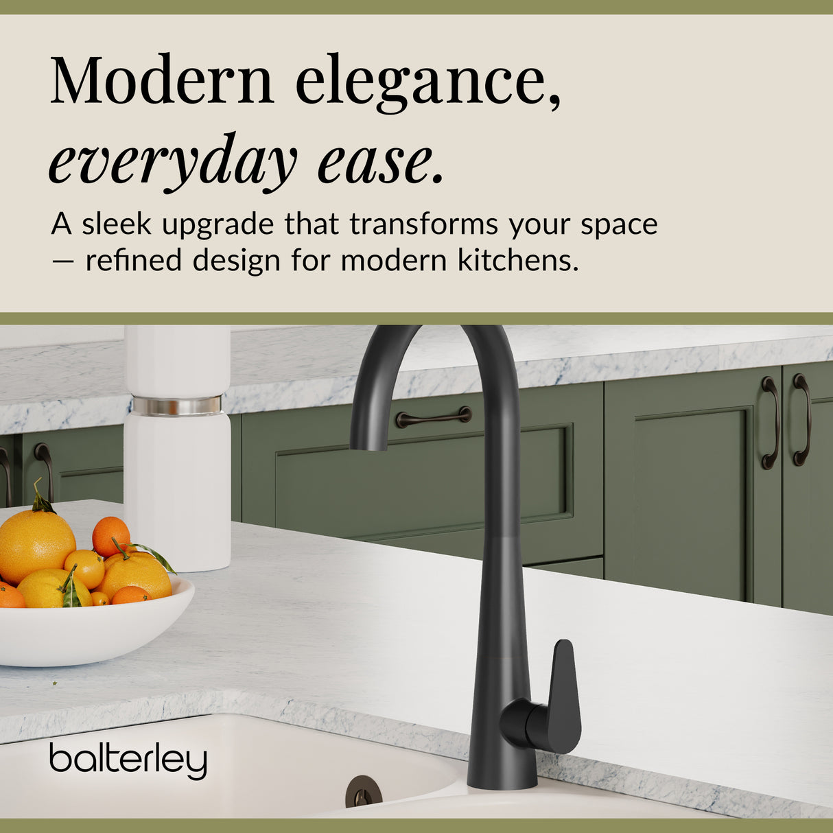 Kitchen Mono Mixer Tap - Multiple Finishes and Handle Options Available