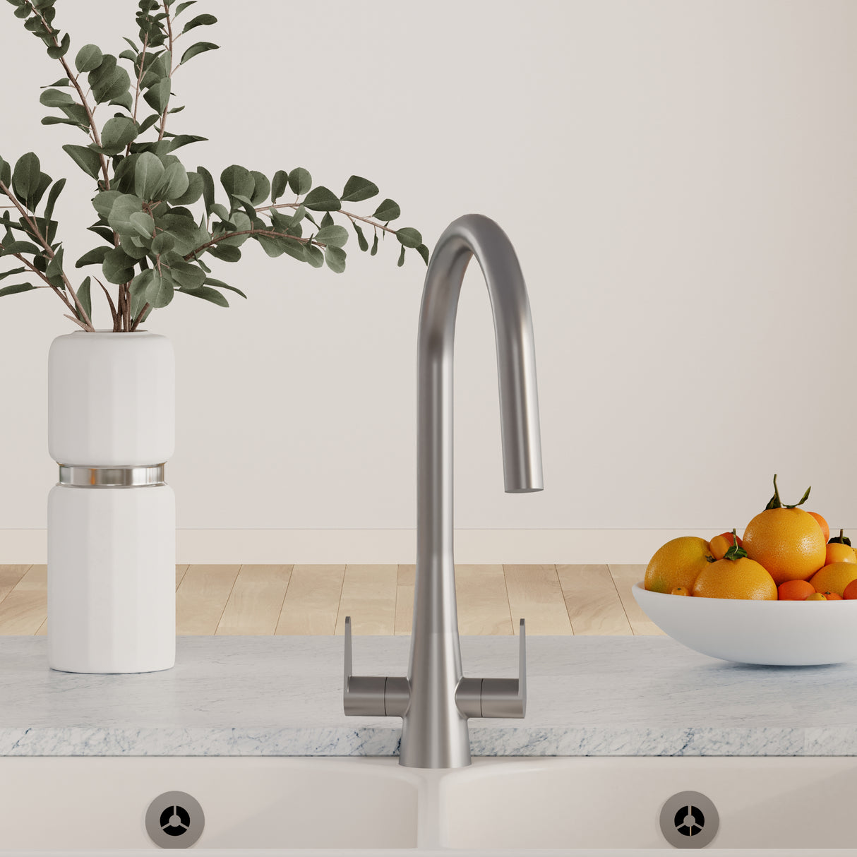 Kitchen Mono Mixer Tap - Multiple Finishes and Handle Options Available