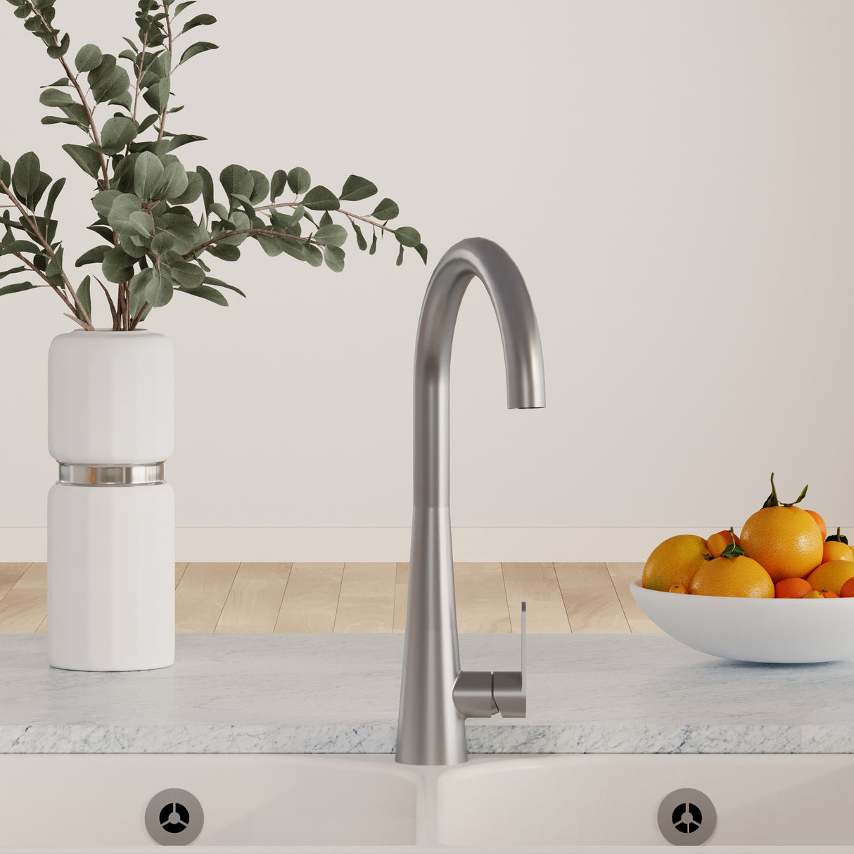Kitchen Mono Mixer Tap - Multiple Finishes and Handle Options Available