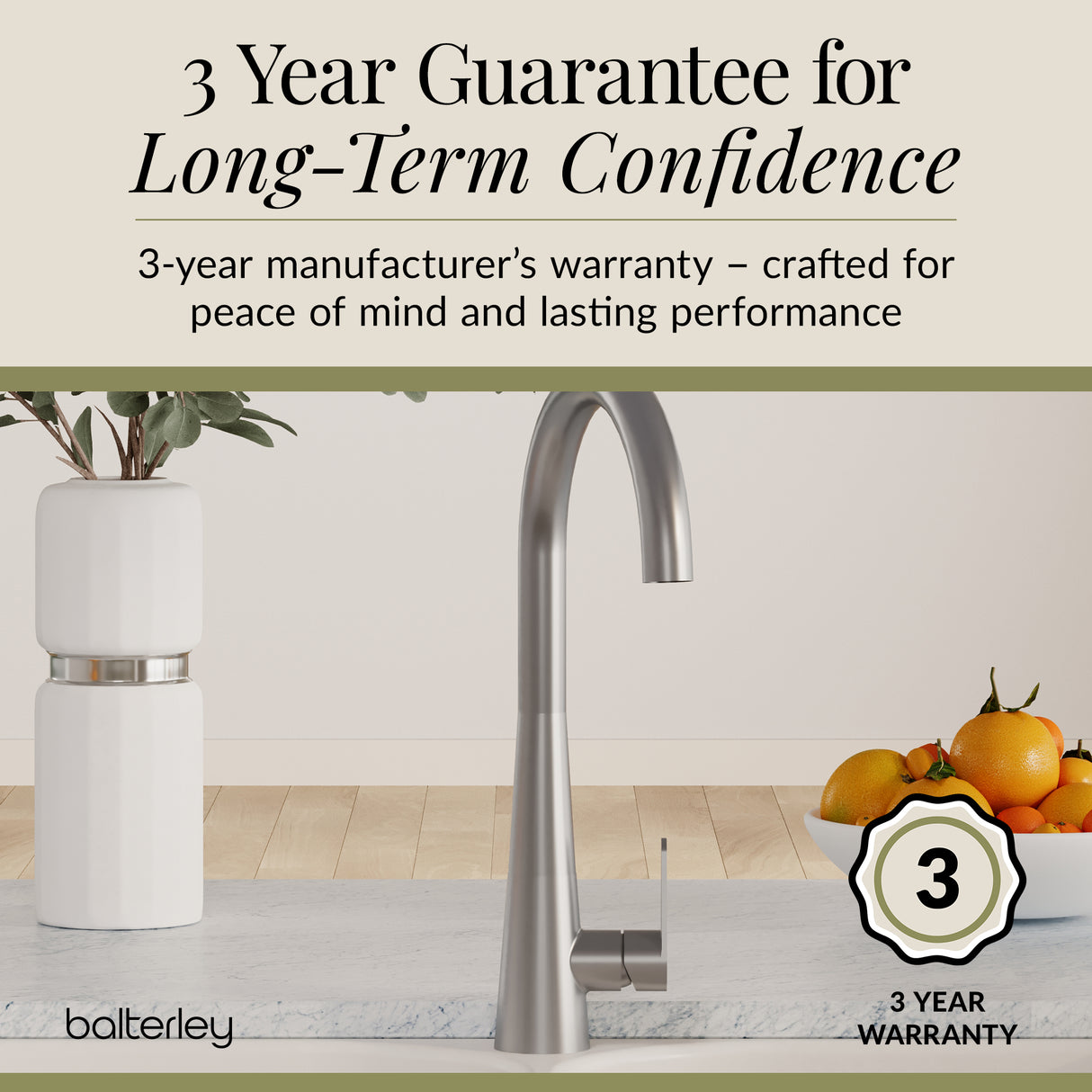 Kitchen Mono Mixer Tap - Multiple Finishes and Handle Options Available