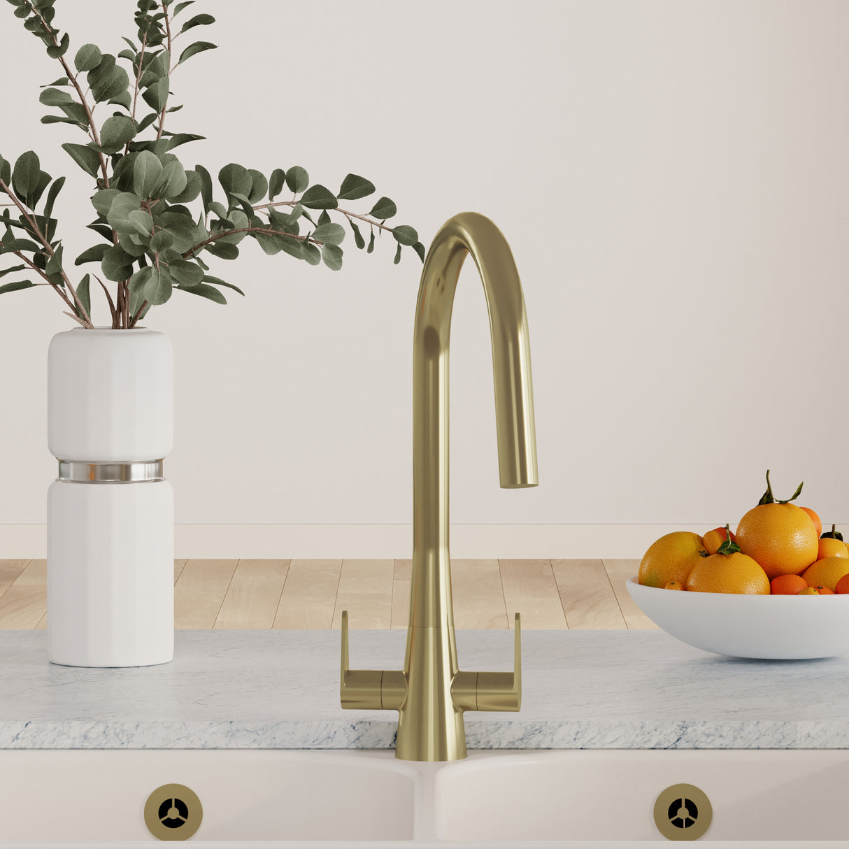 Kitchen Mono Mixer Tap - Multiple Finishes and Handle Options Available