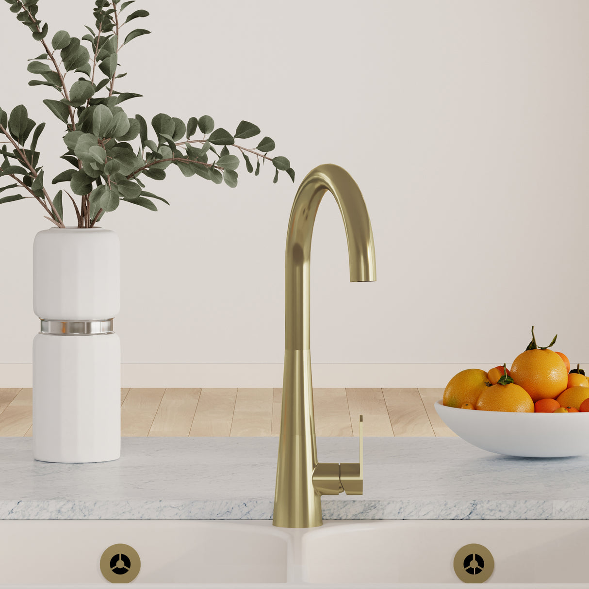 Kitchen Mono Mixer Tap - Multiple Finishes and Handle Options Available