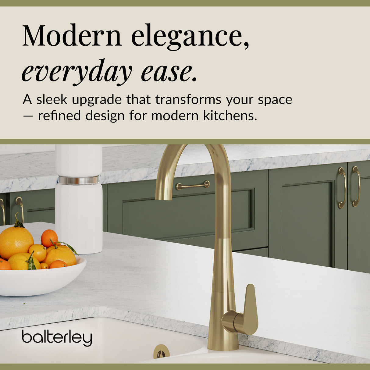 Kitchen Mono Mixer Tap - Multiple Finishes and Handle Options Available