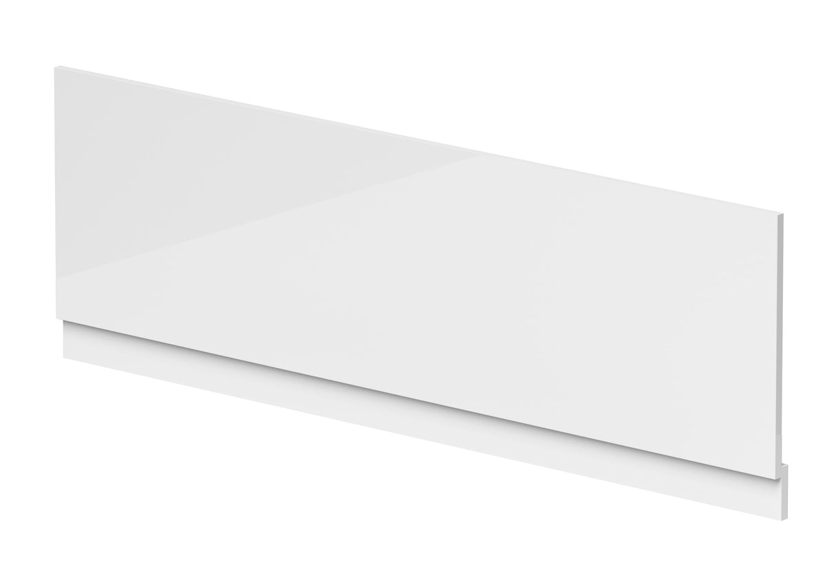 Gloss White MDF Bath Front Panel with Plinth - Choice of Size