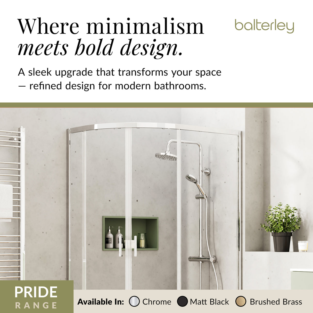 Round Thermostatic Shower Kit with Fixed Head & Adjustable Handset - Multiple Colours Available